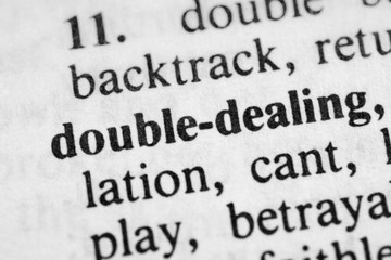 Obraz premium Double-dealing