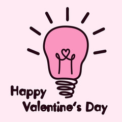 Valentine lightbulb
