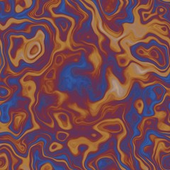 Psychedelic art blue and brown trendy image background