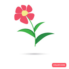 Flower color flat icon