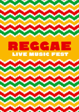 chevron zigzag pattern reggae color music background. Jamaica po