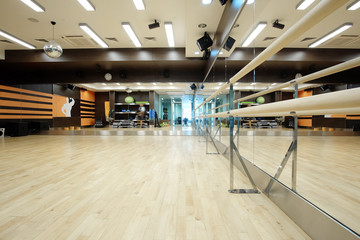 Interior of an empty dance hall