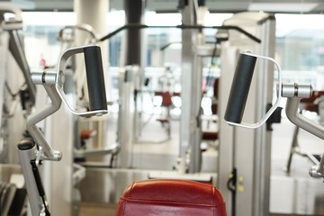 Interior of a modern fitness hall