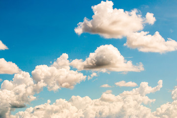 colorful dramatic sky with cloud at sunset