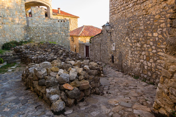 Fototapeta premium Stone houses in small old town in Monteegro