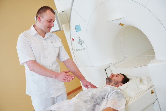 computed tomography or MRI scanner test analysis