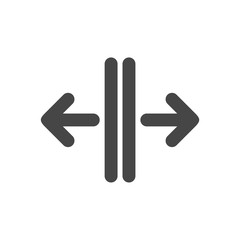 Open the door sign icon