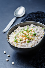 Cashew cream rice stew with white beans and wild rice
