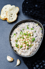 Cashew cream rice stew with white beans and wild rice