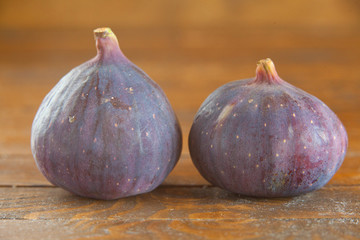 appetizing figs on table
