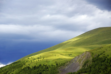 Naklejka premium Alpine landscape in Altai Mountains, Siberia, Russian Federation