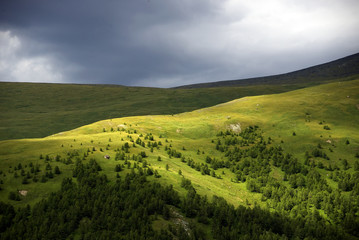 Obraz premium Alpine landscape in Altai Mountains, Siberia, Russian Federation