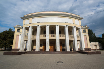 Obraz premium Drama and comedy theatre in Tiraspol, the capital of Transnistria, a self governing territory not recognised by United Nations