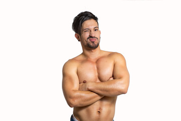 Fototapeta premium joven fitness latino