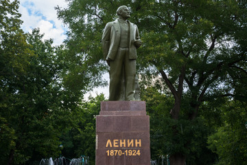 The statue of Lenin in Bender, Transnistria, a self governing territory not recognised by United...