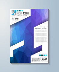 Brochure template, Flyer Design or Depliant Cover for business purposes. Elegant layout with space for text and images.