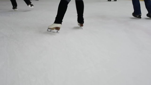 Recreational skating on icerink