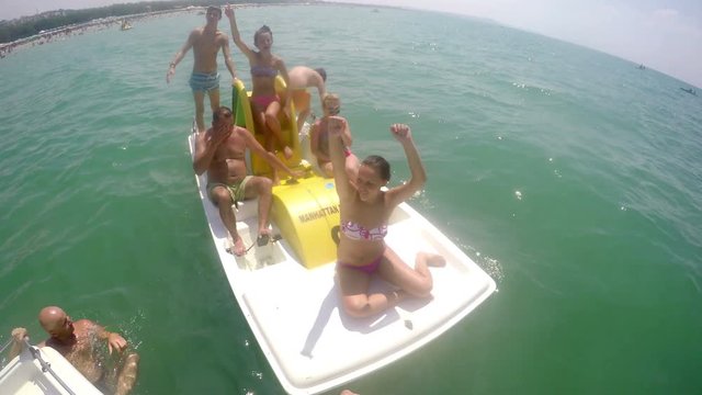 Summer Pedal boat party fun