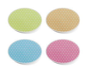 bubble talk tag recycled paper craft stick on white background