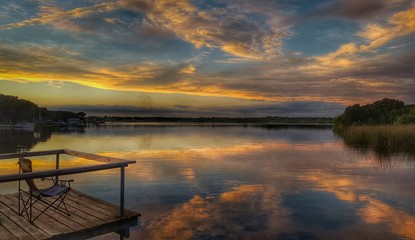 Chair lake sunset