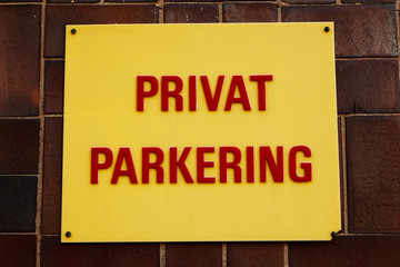 Fototapeta premium Privat parkering