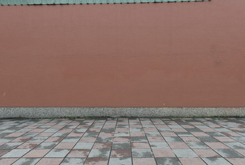 Large blank billboard on a street wall, banners with room to add your own text