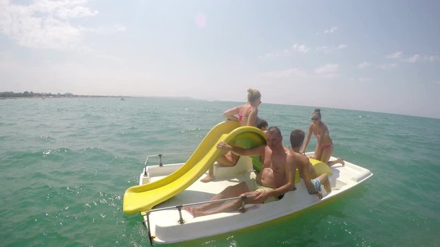 Summer Pedal boat party fun