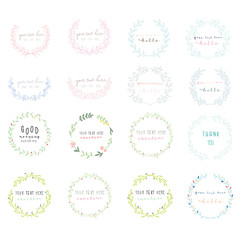 Floral decoration set