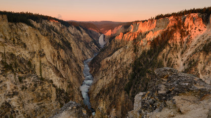 Grand canyon of Yellowstone National park Wyoming