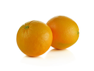 Orange fruit isolated on white background