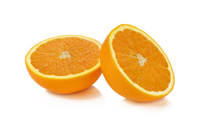Orange fruit isolated on white background