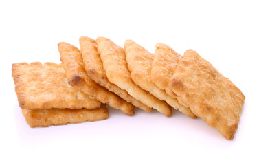 butter biscuits isolated on white