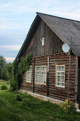 field house landscape sunset countryside