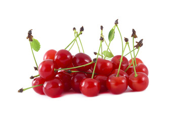 Obraz na płótnie Canvas Handful cherry berries