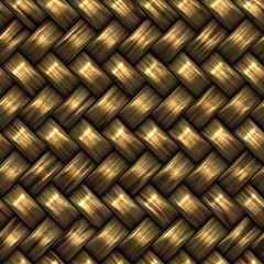 Raster Seamless Golden BasketTwill Weave Pattern