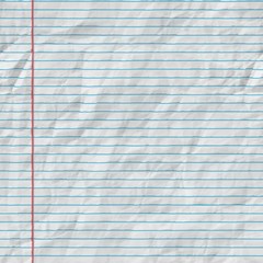 Raster Seamless Horizontal Lines On Folded Paper Texture - 119732909