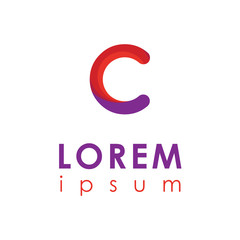 letter logo. multicolor