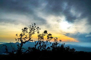 Sunrise over the mountains