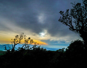 Sunrise over the mountains