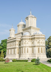 The monastery "Curtea de Arges" from Romania, orthodox church