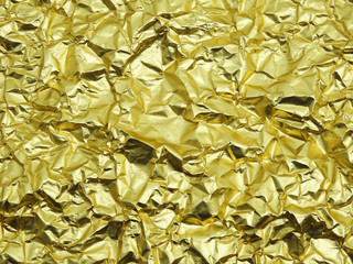 Monotone texture of the golden foil.