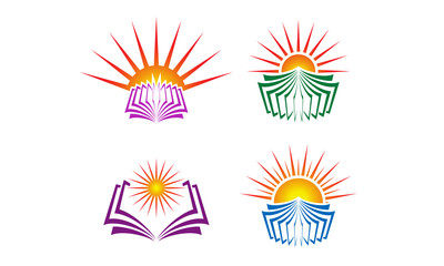 Book And Sun Education Logo