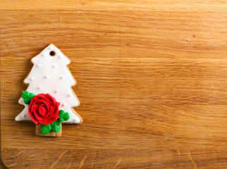 Gingerbread Christmas tree cookie