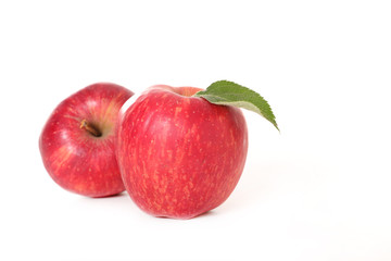 red apple isolated on white