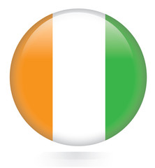 Ivory Coast flag button