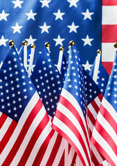 Fototapeta premium small American flags