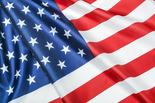 American flag Close-up background