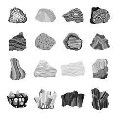 Collection set of semi precious gemstones stones and mineral stone isolated on white background. Colorful shiny gemstone. Mineral stone jewelry material agate mineral stone geology nature crystal.