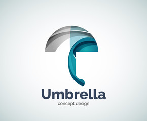 Naklejka premium Vector umbrella logo template