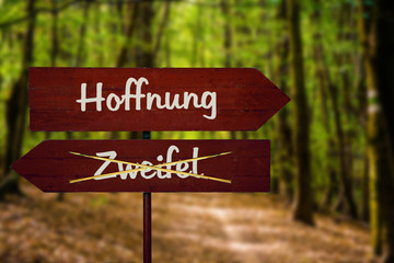 Schild 104 - Hoffnung